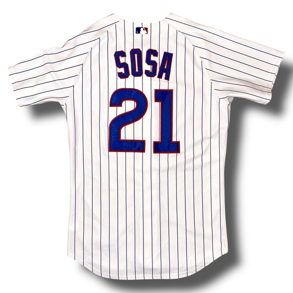 Majestic Other - Vintage Sammy Sosa Jersey Size 44 Pinstripe MAJESTIC Chicago Cubs #21 USA Made